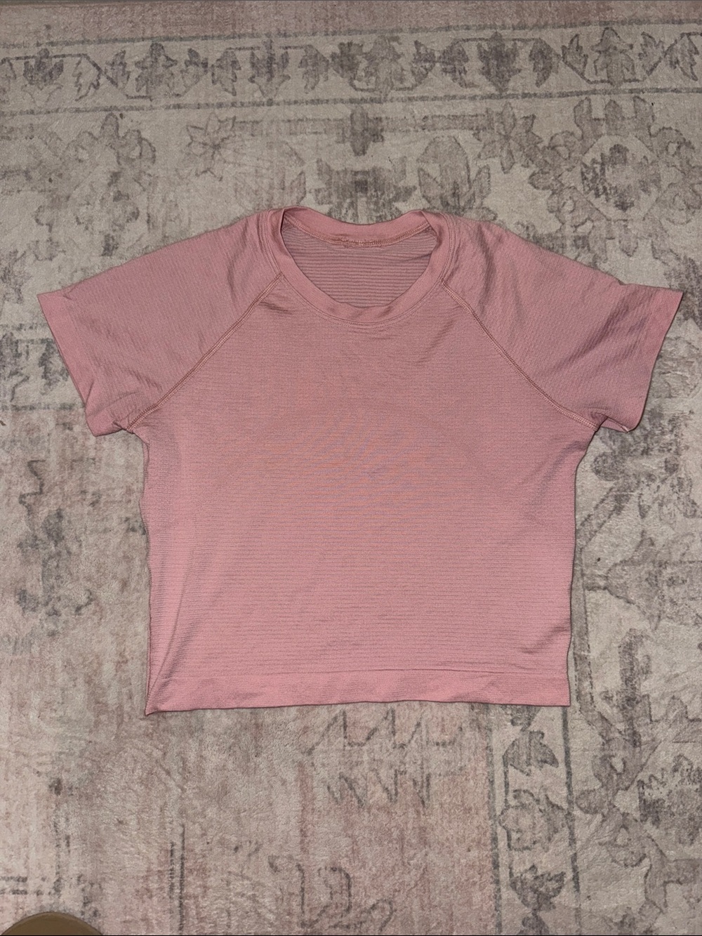 lululemon athletica Pink Short Sleeve Crop Top